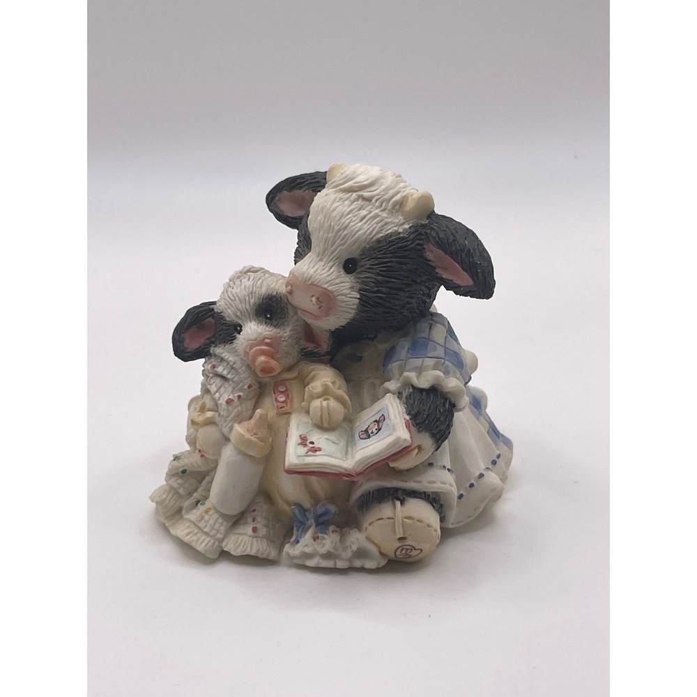 Marys Moo Moos Pasture Bedtime Cow Figurine Enesco 1993 627763